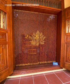 Rèm phòng thờ hạt gỗ Hương đẹp